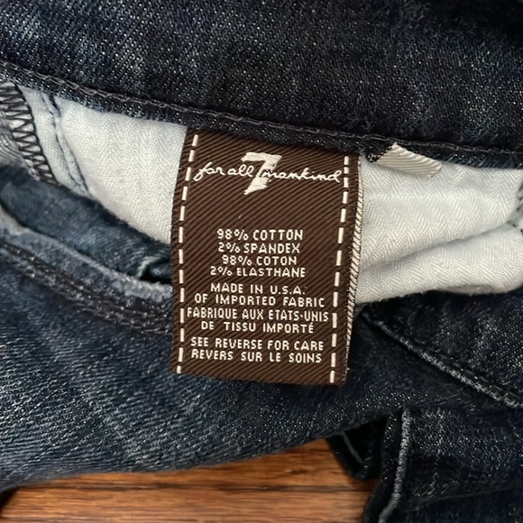 Seven 7 for all mankind straight leg medium wash size 27 jeans denim u190380s - Picture 4 of 9